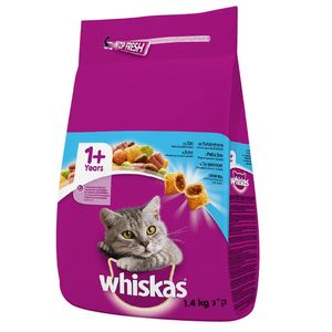 Hrana uscata pentru pisici Whiskas cu ton 1.4kg