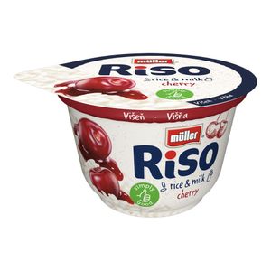 Orez cu lapte Muller Riso cu aroma de visine, 200g