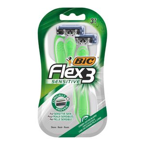 Aparat de ras cu 3 lame pentru femei FLEX 3, Culoarea Verde