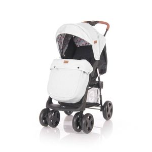 Carucior copii sport Lorelli, Ines, cu husa de picioare, culoare gri cu negru