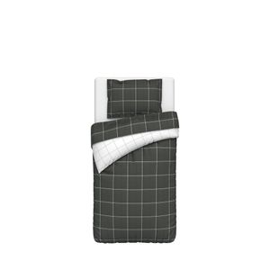 Lenjerie de pat din bumbac Actuel, 3 piese, 150 x 210cm, Model Izac