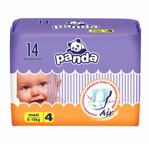 Scutece Panda Maxi, marimea 4, 8 - 18 kg, 14 bucati