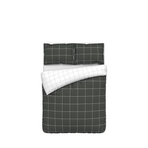 Lenjerie de pat din bumbac Actuel, 3 piese, 200 x 220cm, Model Izac