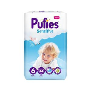 Scutece Pufies Sensitive, marimea 6, 13+ kg, 44 bucati