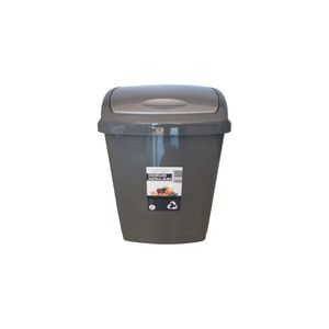 Cos gunoi cu capac batant, 18 l, gri