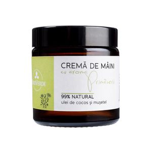 Crema de maini cu aroma primaverii 99% naturala cu Palmarosa & Musetel, 120ml