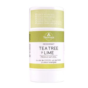 Deodorant 100% natural cu Tea Tree & Lime, 60g
