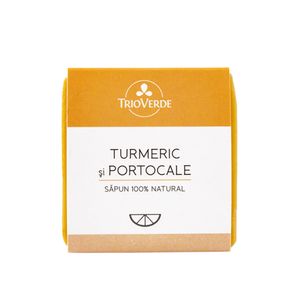Sapun 100% natural cu Turmeric & Portocale, 110g