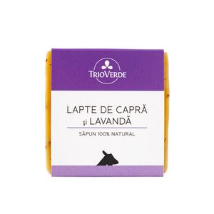 Sapun 100% natural cu Lapte de Capra & Lavanda, 110g