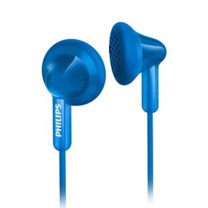 Casti Philips SHE3010 in ear albastre cu fir si difuzoare de 14.8mm