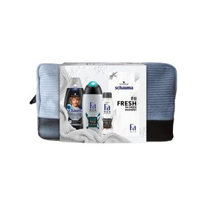 Pachet Men Bag Schauma sampon par 400 ml + Fa gel de dus 400 ml + Fa deodorant 250 ml