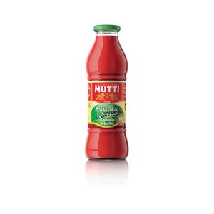 Rosii pasate cu busuioc Mutti, sticla 700 g