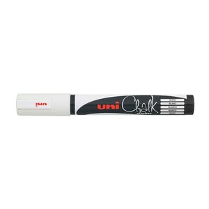 Marker Uni Ball cu creta lichida, 1.8-2.5 mm, alb