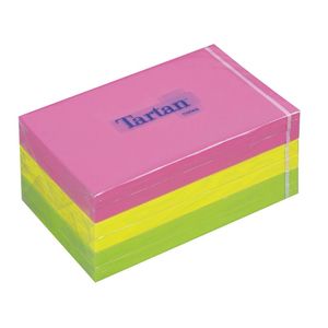 Notite adezive Tartan Notes 76 x 127mm, pachet 100 file