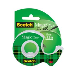Band adeziva transparenta Scotch 19mm latime, cu dispenser