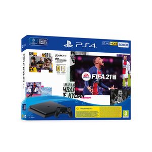 Consola Sony PlayStation 4 Slim, 500GB, Jet Black, F-Chassis + joc FIFA 21