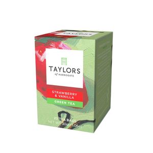 Ceai verde Taylors cu gust de capsuni si vanilie, 30 g
