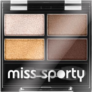 Fard de pleoape Miss Sporty Studio Quattro Eye Shadow 413 100% Golden Eye, 1.4 g