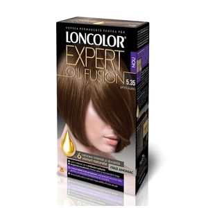 Vopsea  permanenta pentru par Loncolor Expert Oil Fusion, fara amoniac, 5.35 Saten auriu