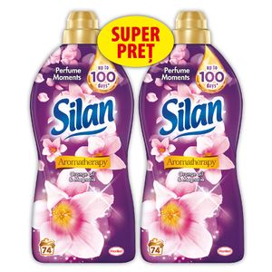 Pachet promo: balsam de rufe Silan Orange, 2 x 1.85 l