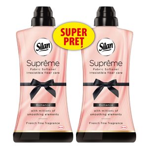 Pachet promo: balsam de rufe Silan Supreme Romance, 2 x 1.2 l