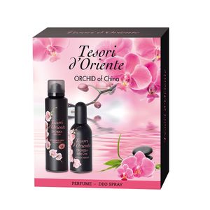 Pachet pentru cadou Tesori d'Oriente Orchid of China cu parfum si deodorant