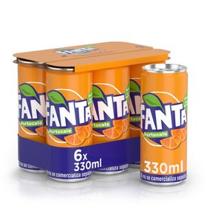 Bautura carbogazoasa Fanta Portocale, 6 x 0.33 l