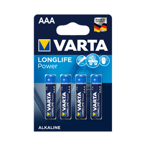 Pachet 4 baterii alcaline Varta Longlife Power AAA