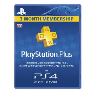 Card Playstation Plus abonament 90 zile la Playstation Network
