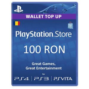 Card Sony Playstation Store credit 100RON