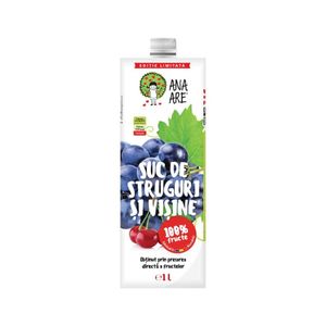 Suc natural de struguri si visine Ana Are, 1 l