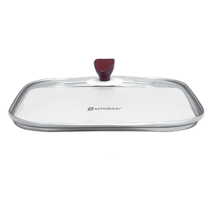 Capac patrat Schmitter, din sticla, 28 cm