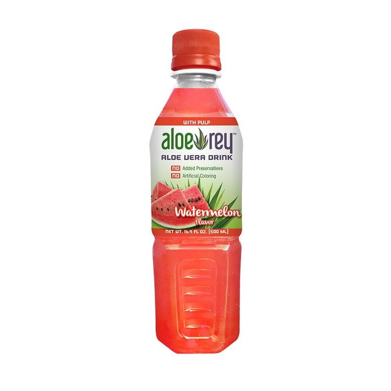 Aloe Rey Bautura necarbogazoasa cu aleo vera si pepene Aloe Rey 0.5 l Auchan Online