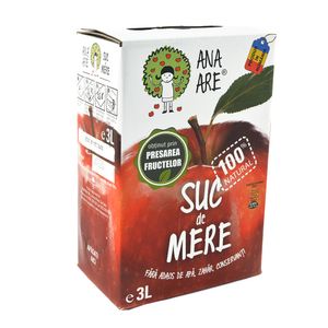 Suc natural de mere Ana Are, 3 l