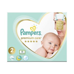 Scutece Pampers Premium Care, marimea 2, 4 - 8 kg, 148 bucati