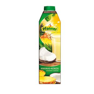 Bautura necarbogazoasa cu aroma de ananas si cocos Pfanner, 1 l