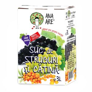 Suc natural de struguri si catina Ana Are, 3 l