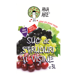 Suc de struguri si visine Ana are, 3 l