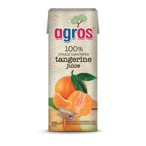 Suc natural de mandarine Agros, 0.25 l