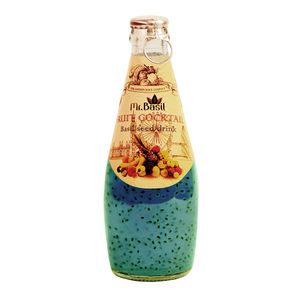 Bautura necarbogazoasa cu busuioc si cocktail de fructe Mr Basil, 0.29 l