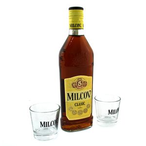 Coniac Milcov Clasic, 0.5 l + 2 pahare