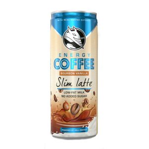 Bautura enegizanta Slim latte Bourbon Vanilla Hell Energy, 0.25 l