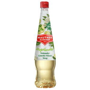 Sirop din flori de soc, lime si menta Mautner, 0.7 l