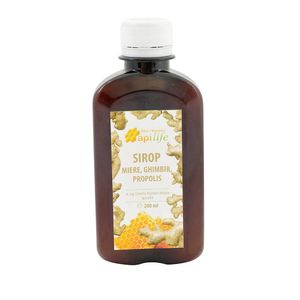 Sirop de miere, ghimbir si propolis Apilife, 0.2 l