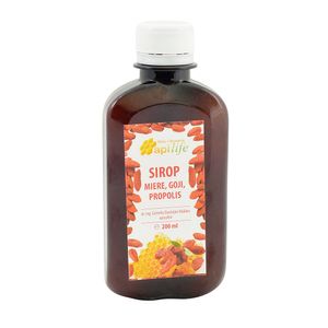 Sirop de miere, goji si propolis Apilife, 0.2 l