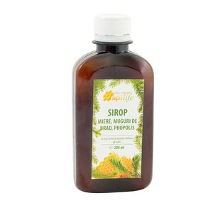 Sirop din muguri de brad, miere si propolis Apilife, 0.2 l