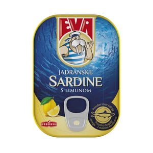 Sardine Eva in ulei vegetal si lamaie, 100 g
