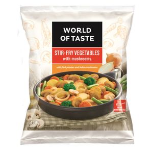 Amestec de legume pentru prajit in tigaie, cartofi si ciuperci, 400g