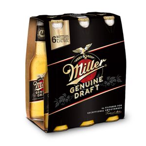 Bere blonda Miller Genuine Draft, 6 x 0.33 l