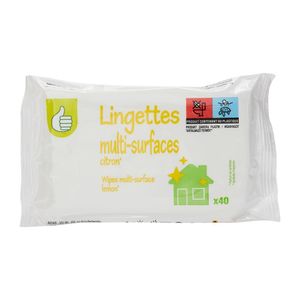 Servetele Auchan de curatare pentru suprafete multiple, 40 bucati